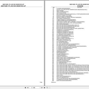 Komatsu Engine S6D102E 1FL 6S 26200163 UP Parts Catalog (1)