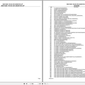 Komatsu Engine S6D102E 1W 6A 26200163 UP Parts Catalog (1)