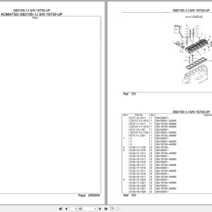 Komatsu Engine S6D105 1J 19730 UP Parts Catalog (1)