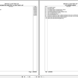 Komatsu Engine S6D105 1JJ 79301 UP Parts Catalog (1)