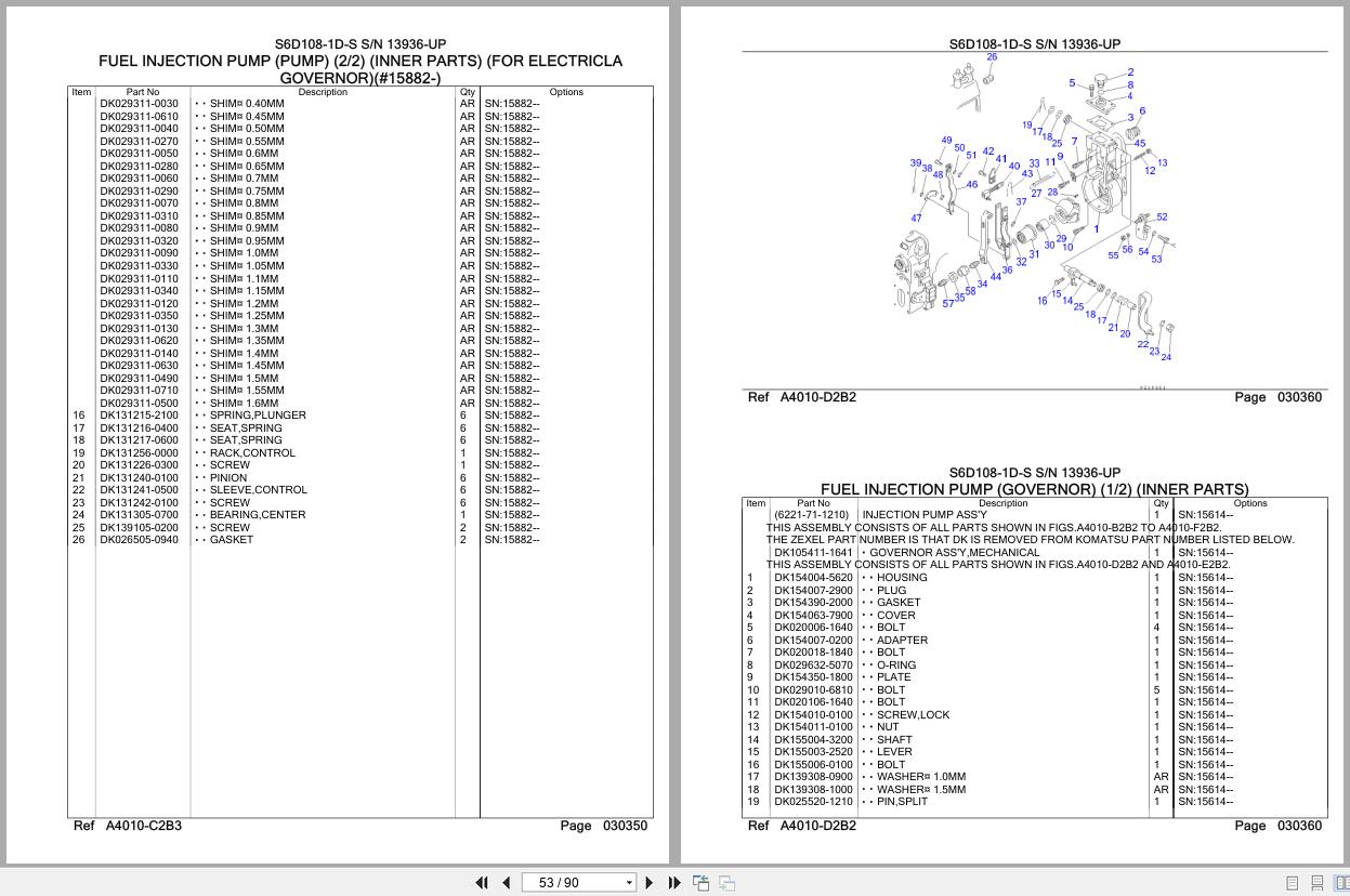 Komatsu Engine S6D108 1D S 13936 UP Parts Catalog (2)