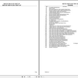 Komatsu Engine S6D125 1B8 FA 10001 UP Parts Catalog (1)