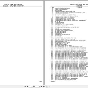 Komatsu Engine S6D125 1C FW 10001 UP Parts Catalog (1)