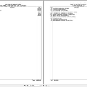 Komatsu Engine S6D125 1CC 22313 UP Parts Catalog (1)