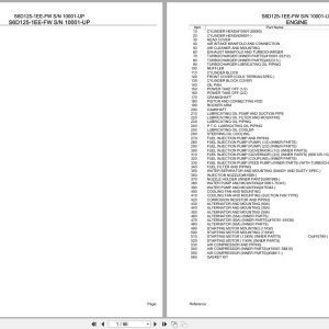 Komatsu Engine S6D125 1EE FW 10001 UP Parts Catalog (1)