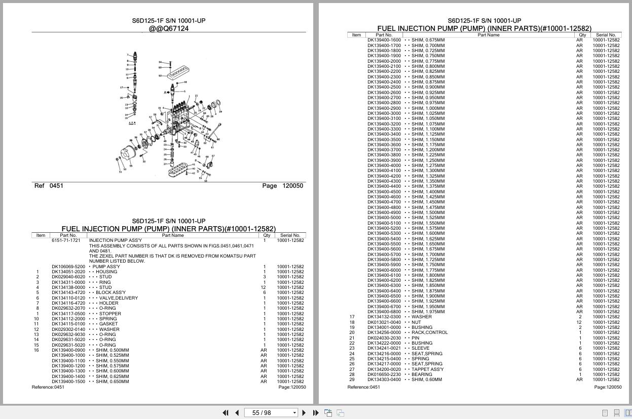 Komatsu Engine S6D125 1F 10001 UP Parts Catalog (2)