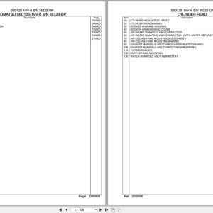 Komatsu Engine S6D125 1VV K 35323 UP Parts Catalog (1)