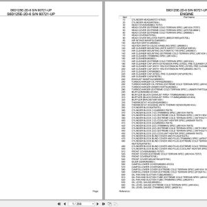 Komatsu Engine S6D125E 2D 6 60721 UP Parts Catalog (1)