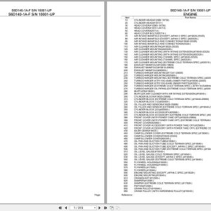 Komatsu Engine S6D140 1A F 10001 UP Parts Catalog (1)