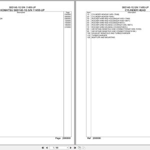 Komatsu Engine S6D140 1G 11455 UP Parts Catalog (1)