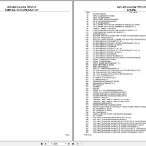 Komatsu Engine S6D140E 2A 6 22537 UP Parts Catalog (1)
