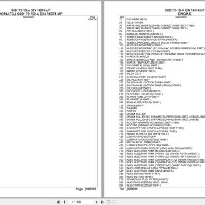 Komatsu Engine S6D170 1D A 14674 UP Parts Catalog (1)