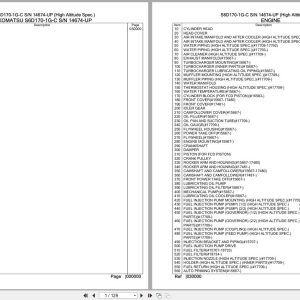 Komatsu Engine S6D170 1G C 14674 UP Parts Catalog (1)