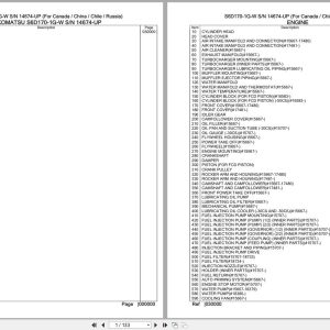 Komatsu Engine S6D170 1G W 14674 UP Parts Catalog (1)