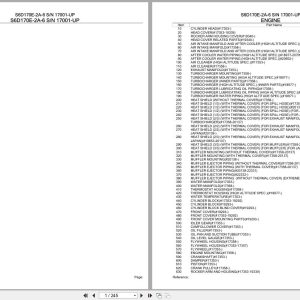 Komatsu Engine S6D170E 2A 6 17001 UP Parts Catalog (1)
