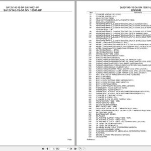 Komatsu Engine SA12V140 1S DA 10001 UP Parts Catalog (1)