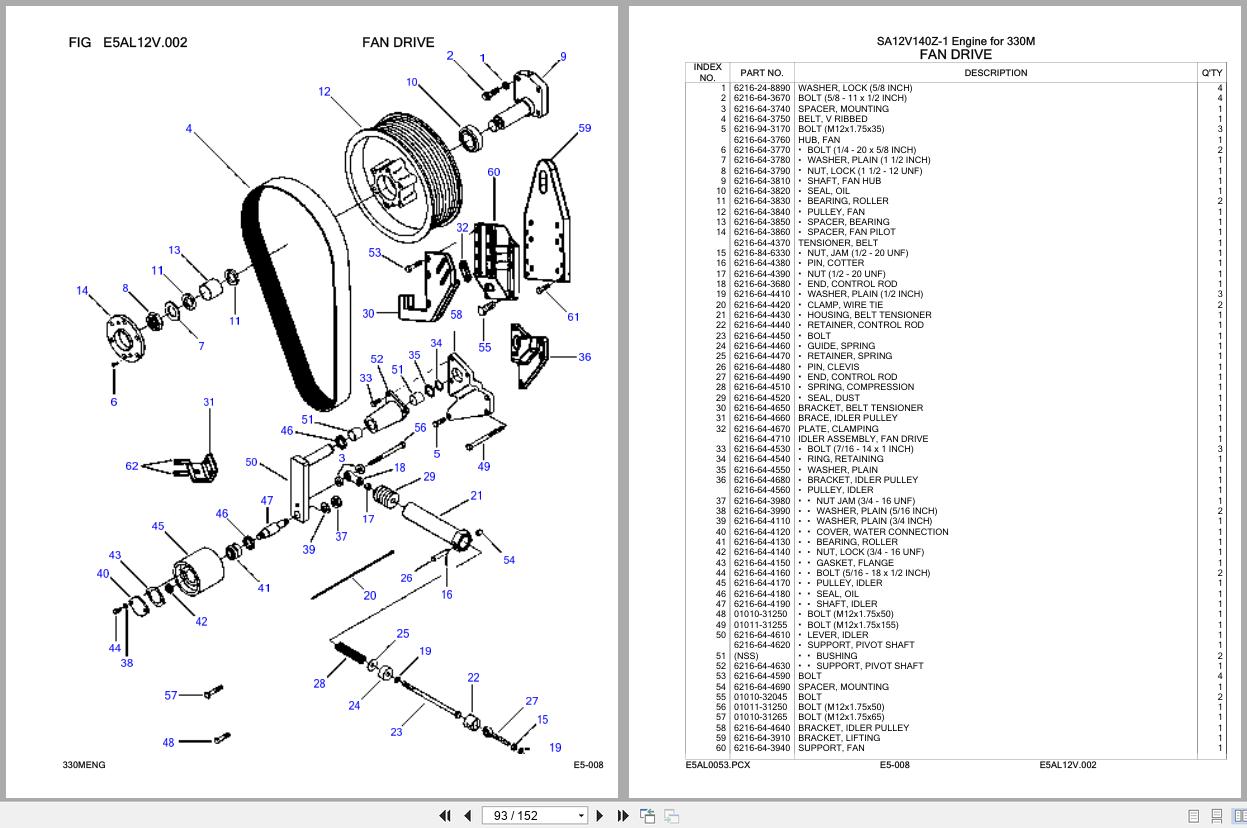 Komatsu Engine SA12V140Z 1 Parts Catalog (2)