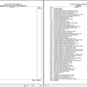 Komatsu Engine SA12V170 1D 10024 UP Parts Catalog (1)
