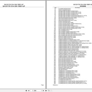 Komatsu Engine SA12V170 1D A 10001 UP Parts Catalog (1)