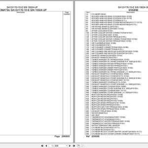 Komatsu Engine SA12V170 1D E 10024 UP Parts Catalog (1)