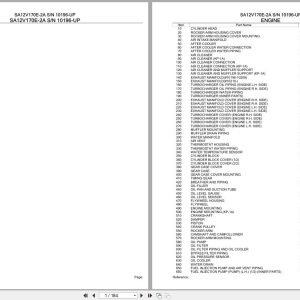 Komatsu Engine SA12V170E 2A 10196 UP Parts Catalog (1)