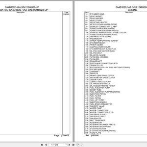 Komatsu Engine SA4D102E 1AA 21240928 UP Parts Catalog (1)