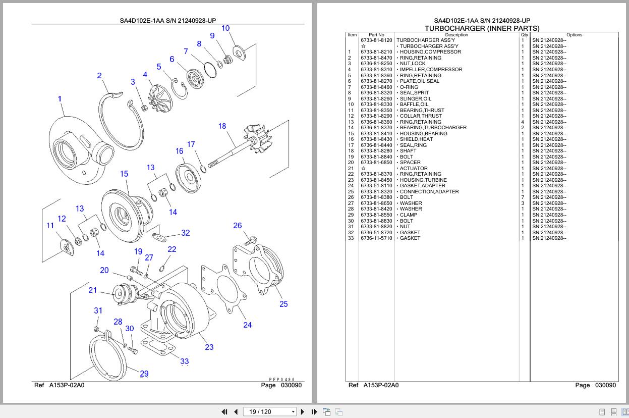Komatsu Engine SA4D102E 1AA 21240928 UP Parts Catalog (2)