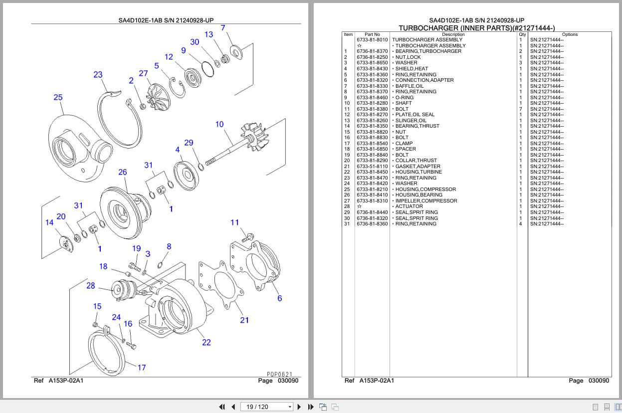 Komatsu Engine SA4D102E 1AB 21240928 UP Parts Catalog (2)