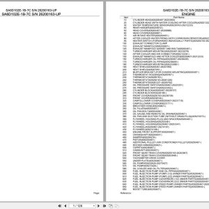 Komatsu Engine SA6D102E 1B 7C 26200163 UP Parts Catalog (1)
