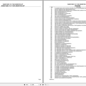 Komatsu Engine SA6D102E 1C 7 26200163 UP Parts Catalog (1)