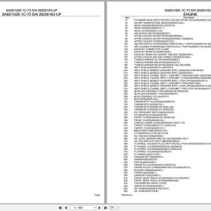 Komatsu Engine SA6D102E 1C 73 26200163 UP Parts Catalog (1)