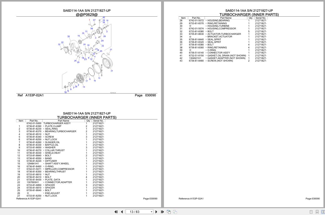 Komatsu Engine SA6D114 1AA 21271827 UP Parts Catalog (2)