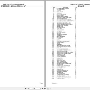 Komatsu Engine SA6D114E 1 GD 45992604 UP Parts Catalog (1)