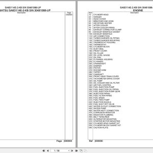 Komatsu Engine SA6D114E 2 KB 30481088 UP Parts Catalog (1)