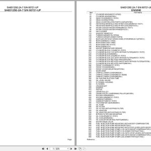 Komatsu Engine SA6D125E 2A 7 60721 UP Parts Catalog (1)