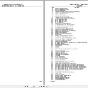 Komatsu Engine SA6D125E 2C L7 60721 UP Parts Catalog (1)