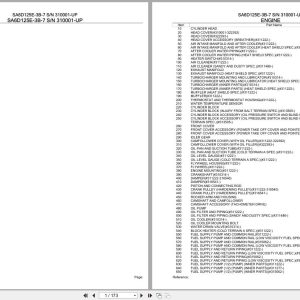 Komatsu Engine SA6D125E 3B 7 310001 UP Parts Catalog (1)