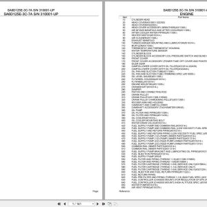 Komatsu Engine SA6D125E 3C 7A 310001 UP Parts Catalog (1)