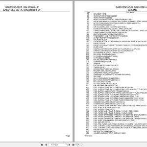 Komatsu Engine SA6D125E 3C 7L 310001 UP Parts Catalog (1)