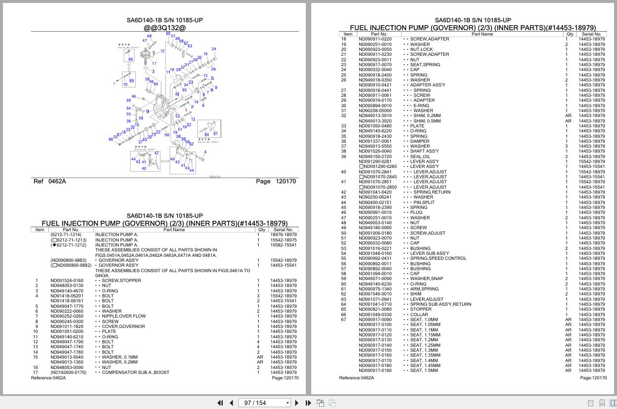 Komatsu Engine SA6D140 1B 10185 UP Parts Catalog (2)