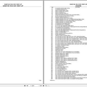 Komatsu Engine SA6D140 1B G 10001 UP Parts Catalog (1)