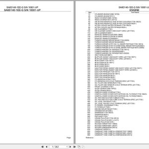 Komatsu Engine SA6D140 1EE G 10001 UP Parts Catalog (1)