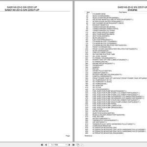 Komatsu Engine SA6D140 2D G 22537 UP Parts Catalog (1)