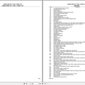 Komatsu Engine SA6D140E 3C 7 110001 UP Parts Catalog (1)