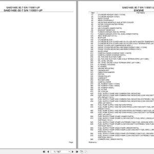 Komatsu Engine SA6D140E 3E 7 110001 UP Parts Catalog (1)
