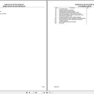 Komatsu Engine SA6D155 4A 35 20338 UP Parts Catalog (1)