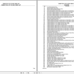 Komatsu Engine SA6D170 A 1P 7U 10001 UP Parts Catalog (1)