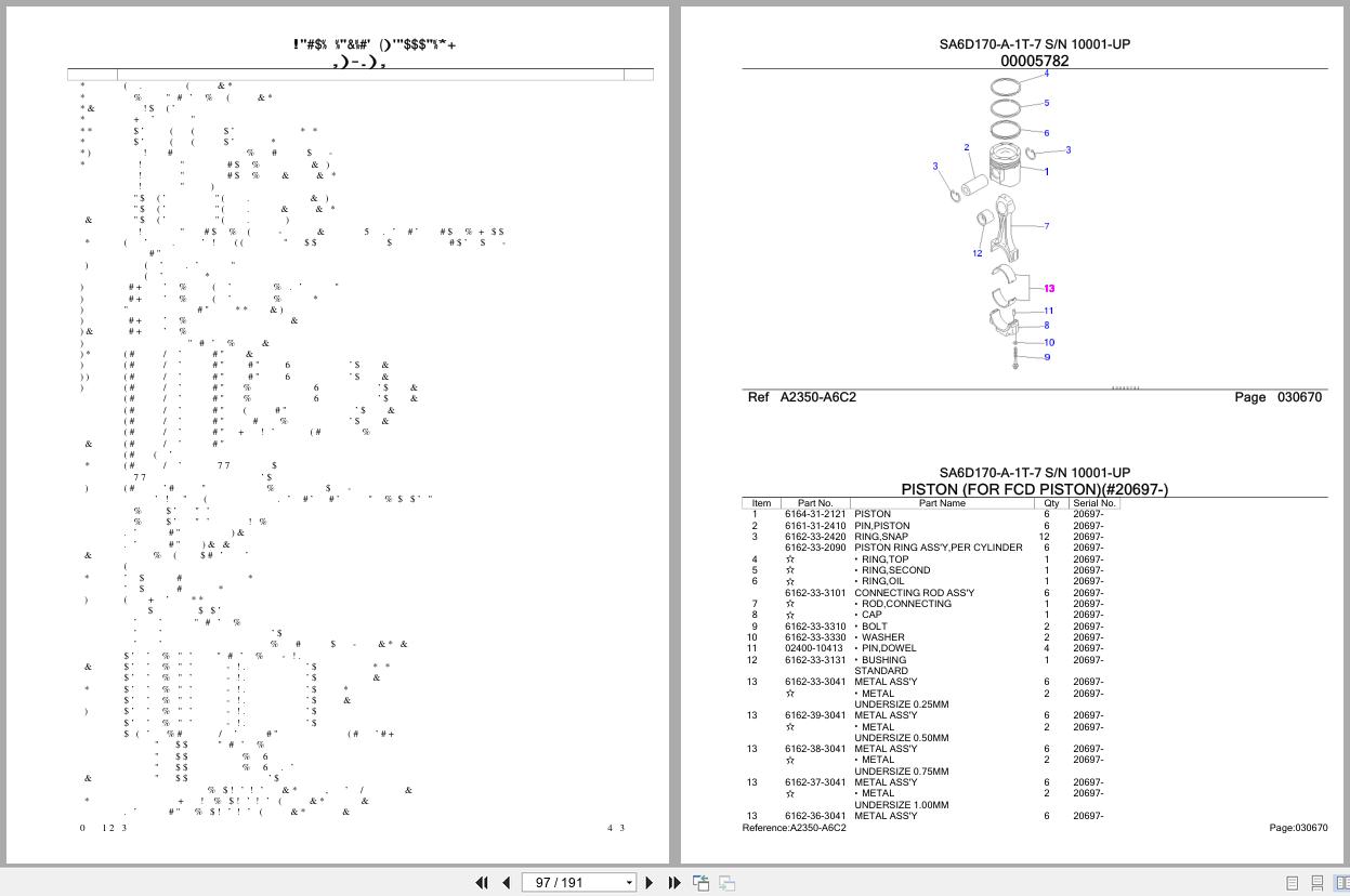 Komatsu Engine SA6D170 A 1T 7 10001 UP Parts Catalog (2)