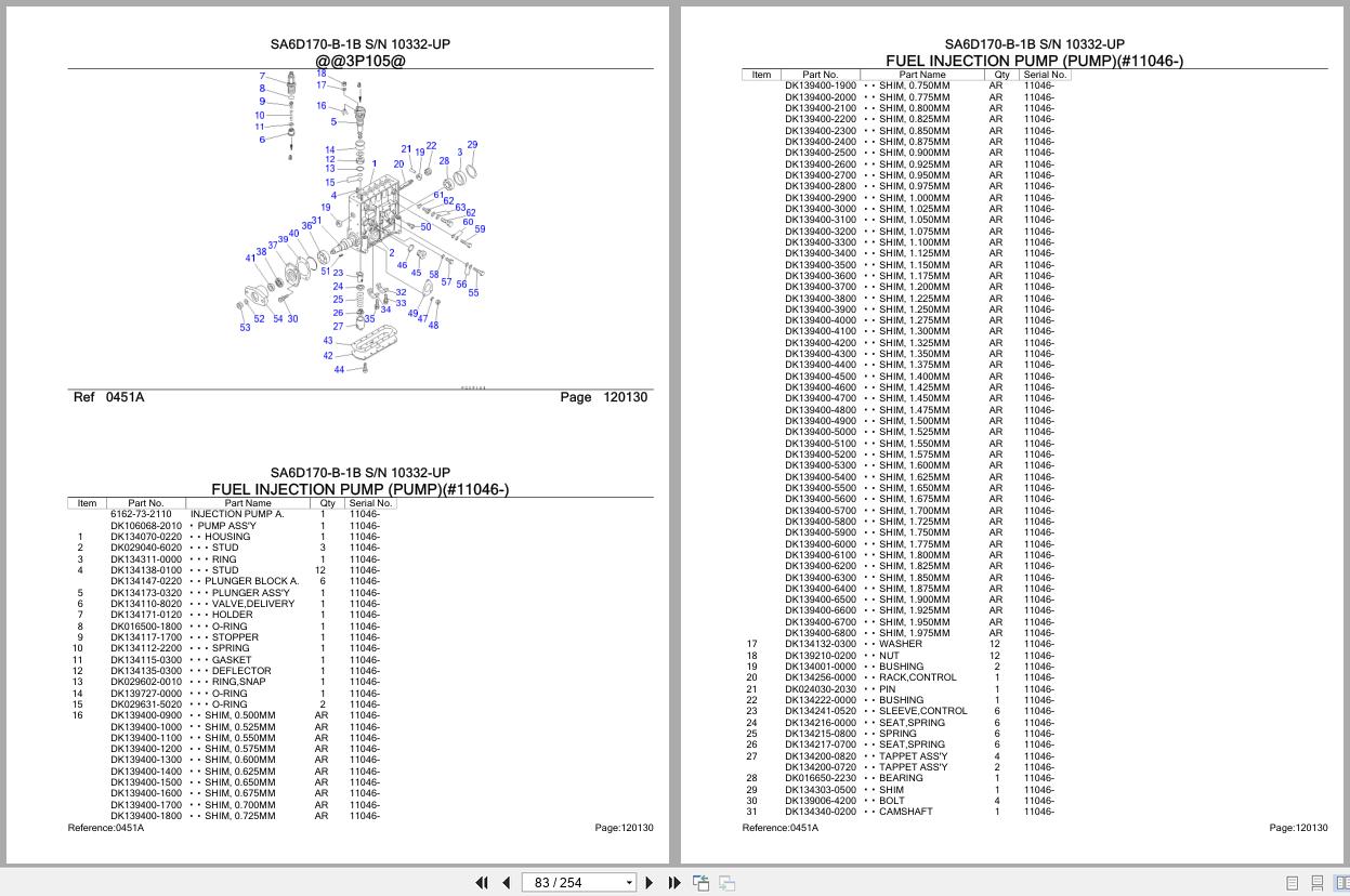 Komatsu Engine SA6D170 B 1B 10332 UP Parts Catalog (2)