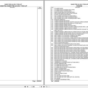 Komatsu Engine SA6D170E 2A 17353 UP Parts Catalog (1)
